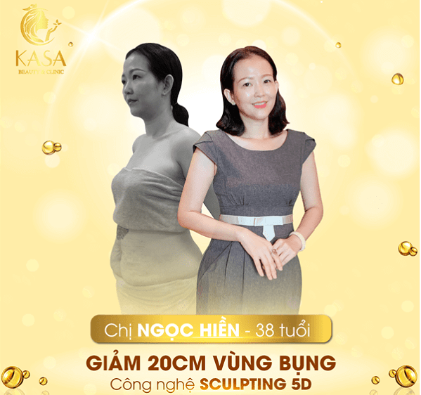 Chị Ngọc Hiền tự tin khi gặp đối tác với thân hình thon gọn sau hủy mỡ không xâm lấn cùng Sculpting 5D